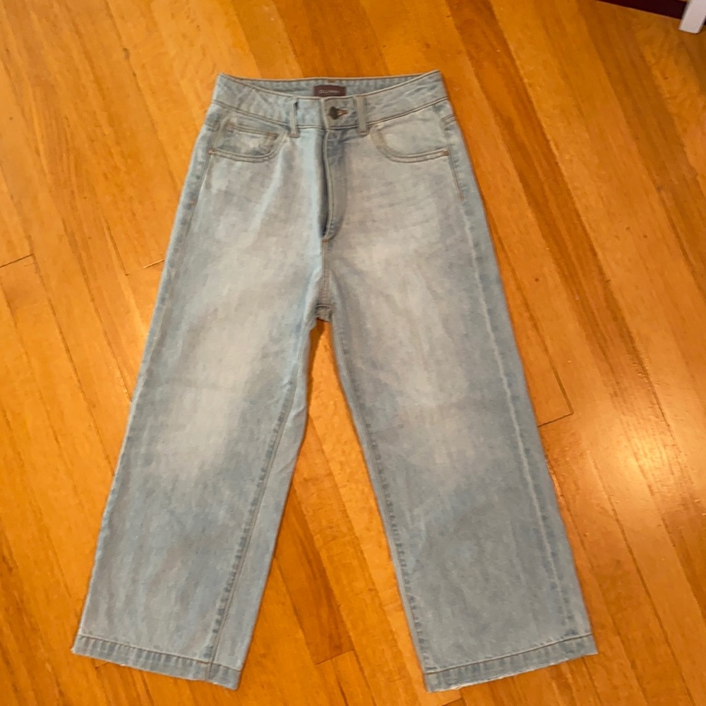 DL1961 cropped jean light blue denim